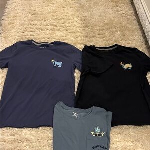 GOAT USA Navy and Black Graphic T-Shirts sz xs and youth xl